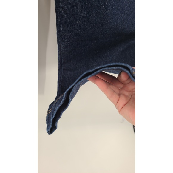 Retro LOFT Womens Wide Leg Denim Jeans Size 12 Blue High Rise Blue 34 in x 27.5 - Picture 11 of 11